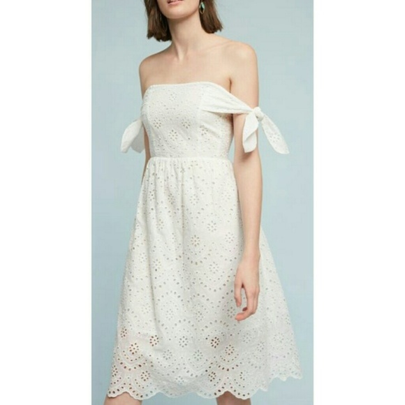 Anthropologie Dresses & Skirts - Anthropologie HD in Paris white eyelet dress NEW!